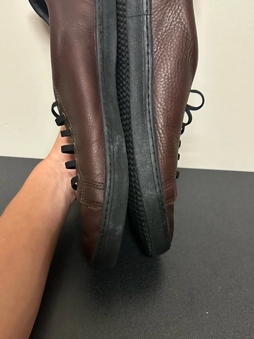 Birchbury Bramford Brown Leather Men's  Sneakers Size 12 Minimalist Shoes